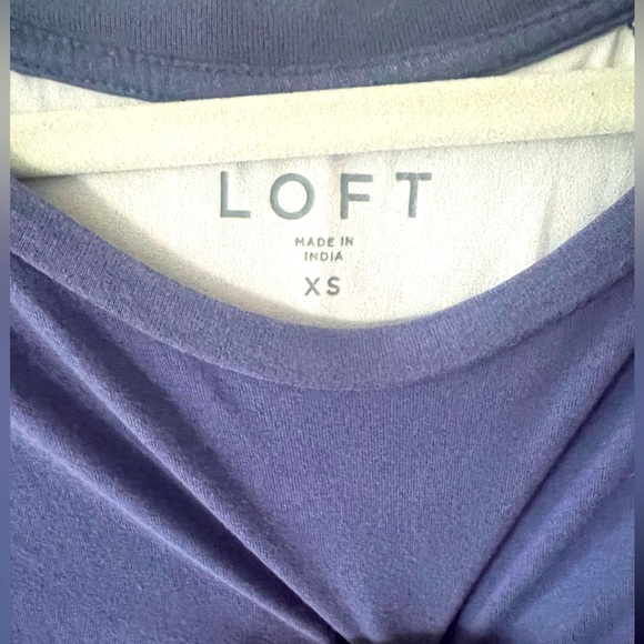 Loft Long sleeve tee; split back with sheer lining - Picture 2 of 3
